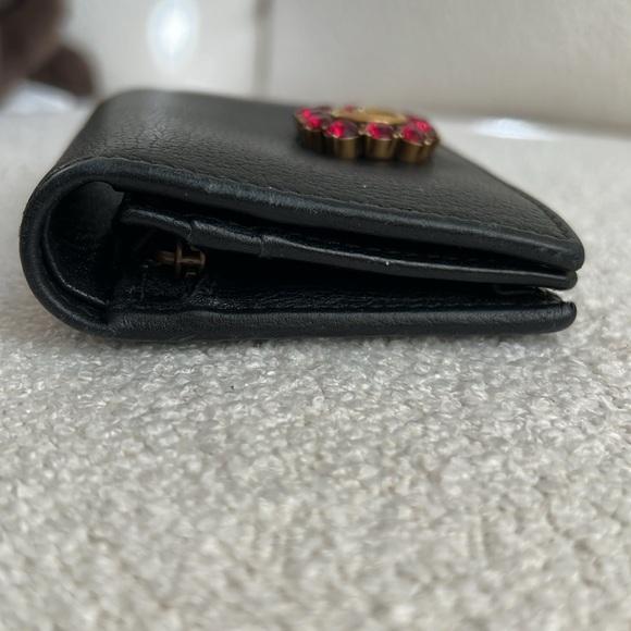 ⭐️RARE⭐️GUCCI GG Marmont Rhinestone Compact Wallet 49978 ✨LIMITED EDITION ✨ - Picture 7 of 16